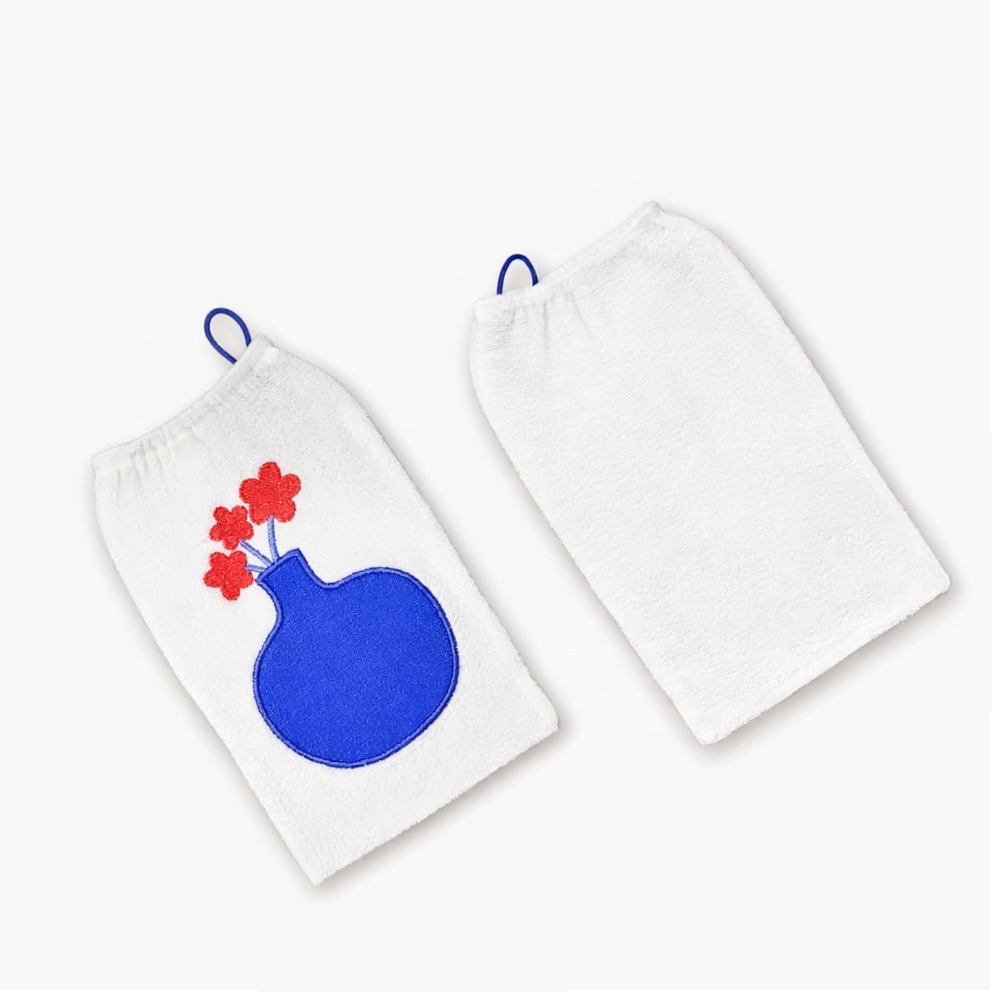 Skiennix Flower Exfoliating Glove - Deep Body Scrub Mitt for Spa-Like Exfoliation at Home (1 Pack)