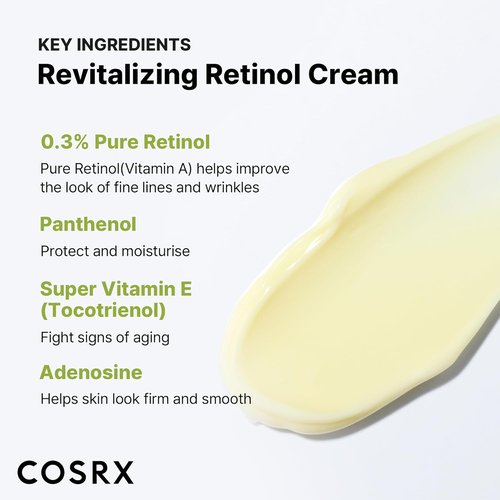 COSRX Retinol 0.3% Cream - Anti-Aging Eye & Neck Treatment for Firm Skin | 0.67 Oz, Gentle Korean Skincare