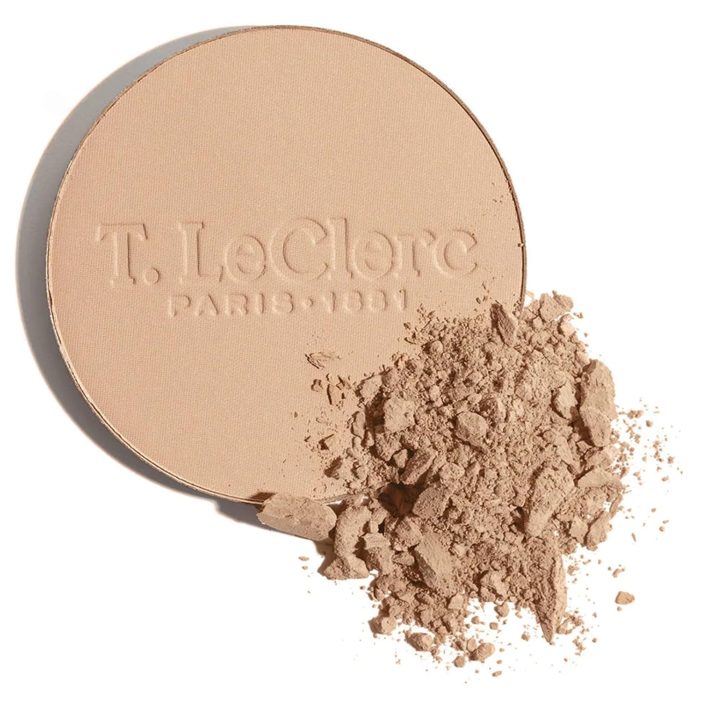 T. Leclerc Compact Pressed Powder - Super-Blendable Longwear Matte Finish for Radiant Skin (Beige)