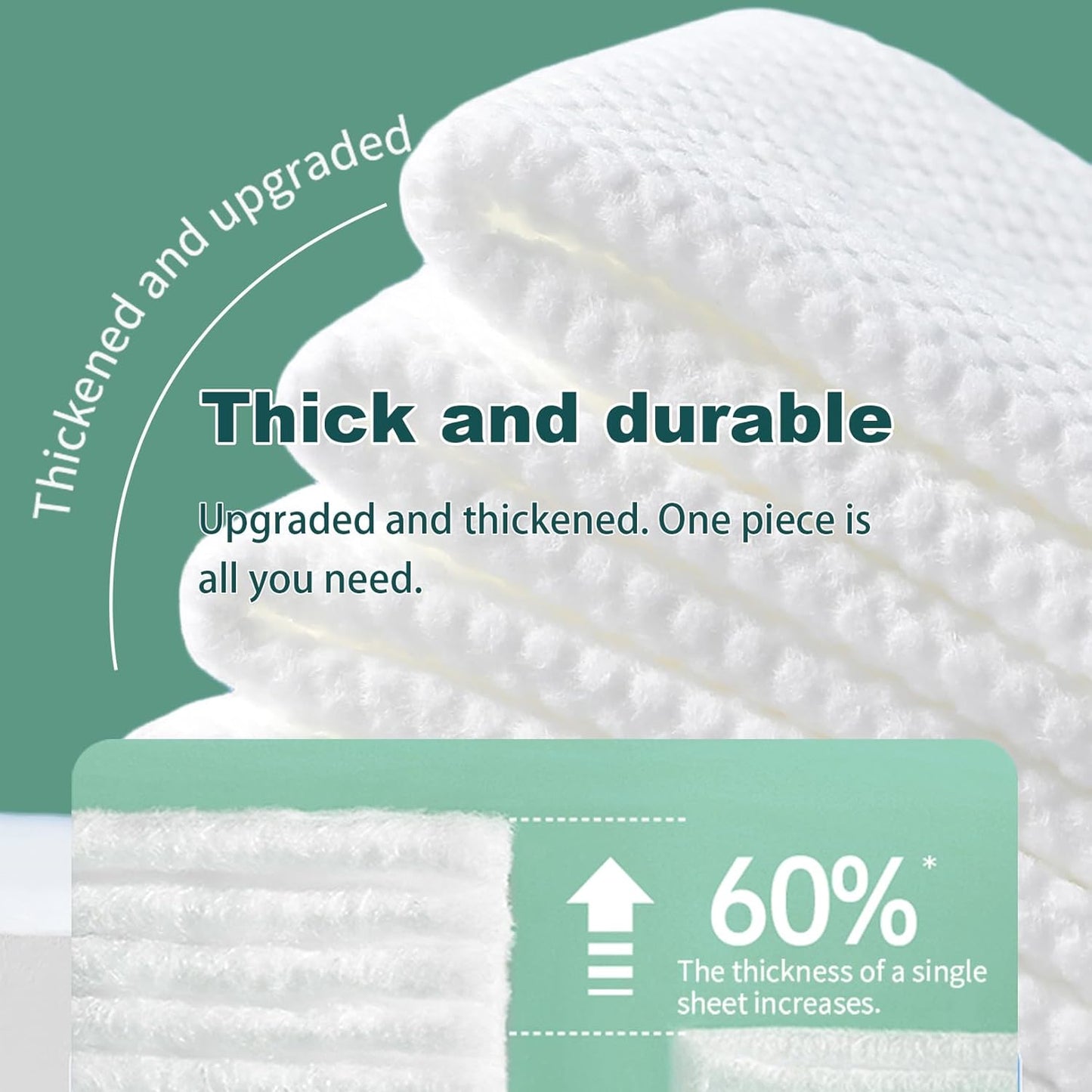 Skiennix Hanging Disposable Face Towels - Extra Soft & Absorbent 8x8 Inch Wipes | 640 Count, Wall Mount Design