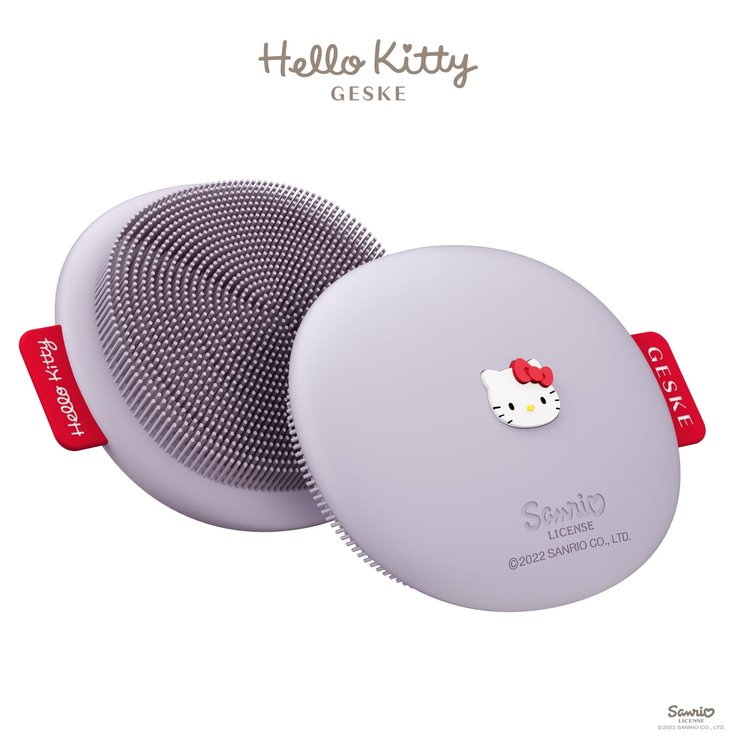 GESKE x Hello Kitty SmartAppGuided Facial Brush | 3 in 1 | Skin Cleansing Silicone | Routine Skincare | Gentle Cleansing | Facial Cleanser