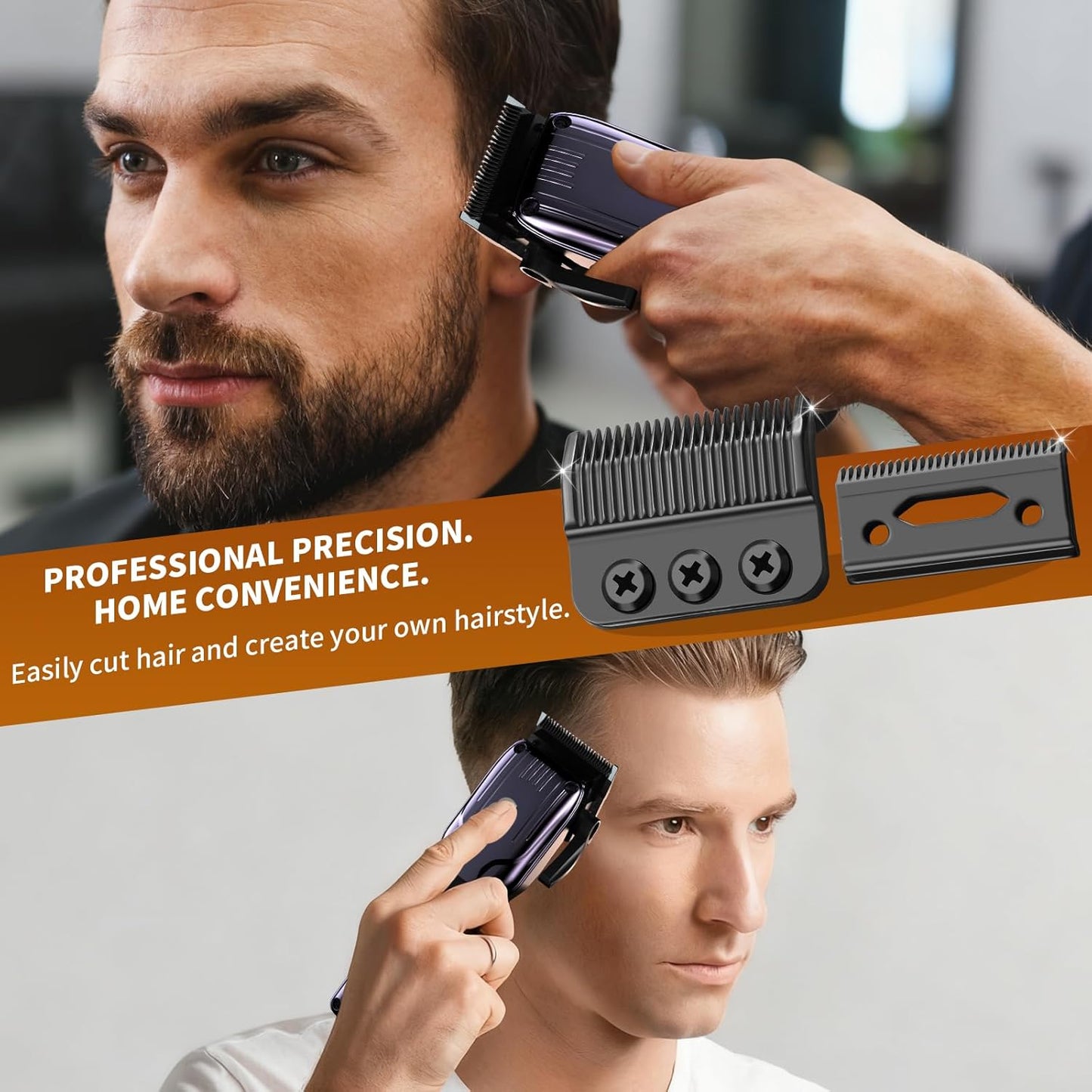 Wahl Professional 3-Hole Blade - Compatible with Designer & Senior Clippers | 1mm-3mm Cut Length (Black, 2 Packs)