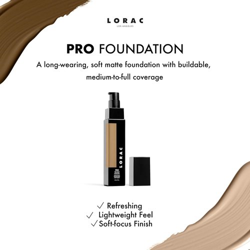 LORAC PRO Soft Focus Foundation - Longwear Formula for Flawless Skin | Lightweight & Buildable Coverage