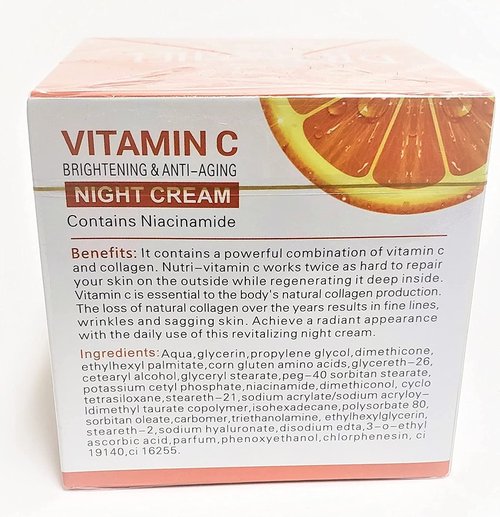 Dr Rashel Vitamin C Night Cream - Anti-Aging Moisturizer with Niacinamide & Collagen | 1.76 oz