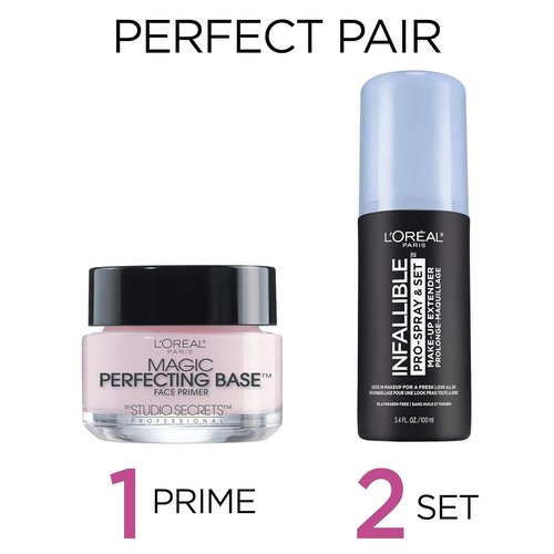 L'Oreal Paris Magic Perfecting Base Face Primer - Flawless Finish, 0.5 FL Oz