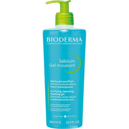 Bioderma - Sébium Face Cleanser - Makeup Removing & Skin Purifying Wash for Oily Skin