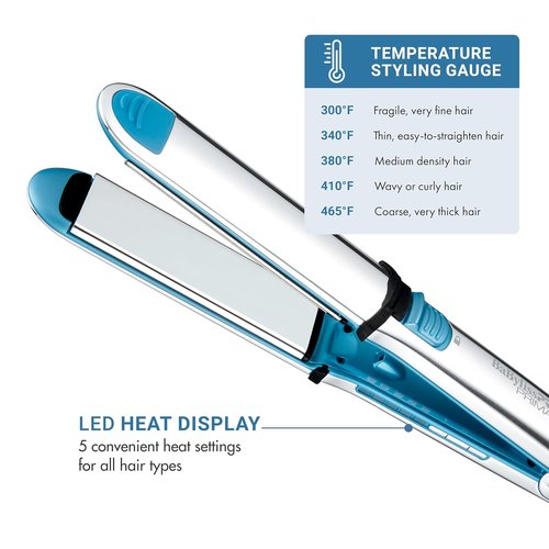 Nano Titanium Prima Ionic Hair Straightener – Professional Flat Iron & Curling Iron in One for Stylists, Pro Styling Hair Tool