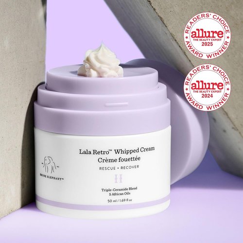 Drunk Elephant Lala Retro Whipped Cream - Hydrating Ceramide Moisturizer - 1.69 oz | Clean & Cruelty-Free