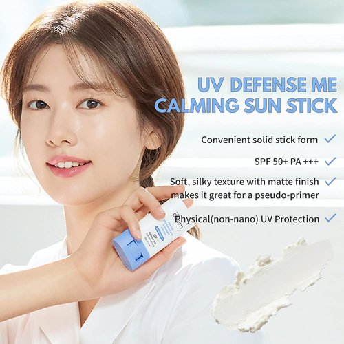 MAKEPREM Calming Sun Stick - SPF 50+ UVA/UVB Defense for Sensitive Skin | Vegan & Reef-Safe 0.7 Oz