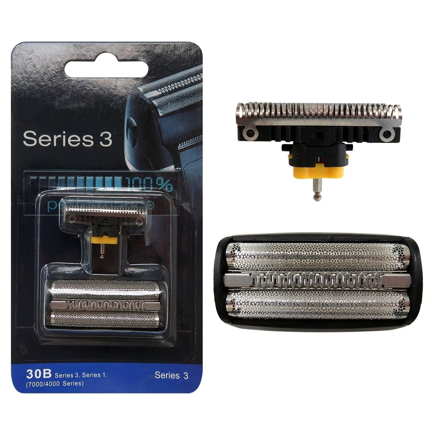 Colorpp 2024 Upgraded 30B 310 330 Shaver foil &Cutter Head Shearing Blade for Braun 7515, 7516, 7520, 7526, 7540, 7546, 7564, 7570, 7630, 7640, 7650, 7664, 7680, 7690, 7763