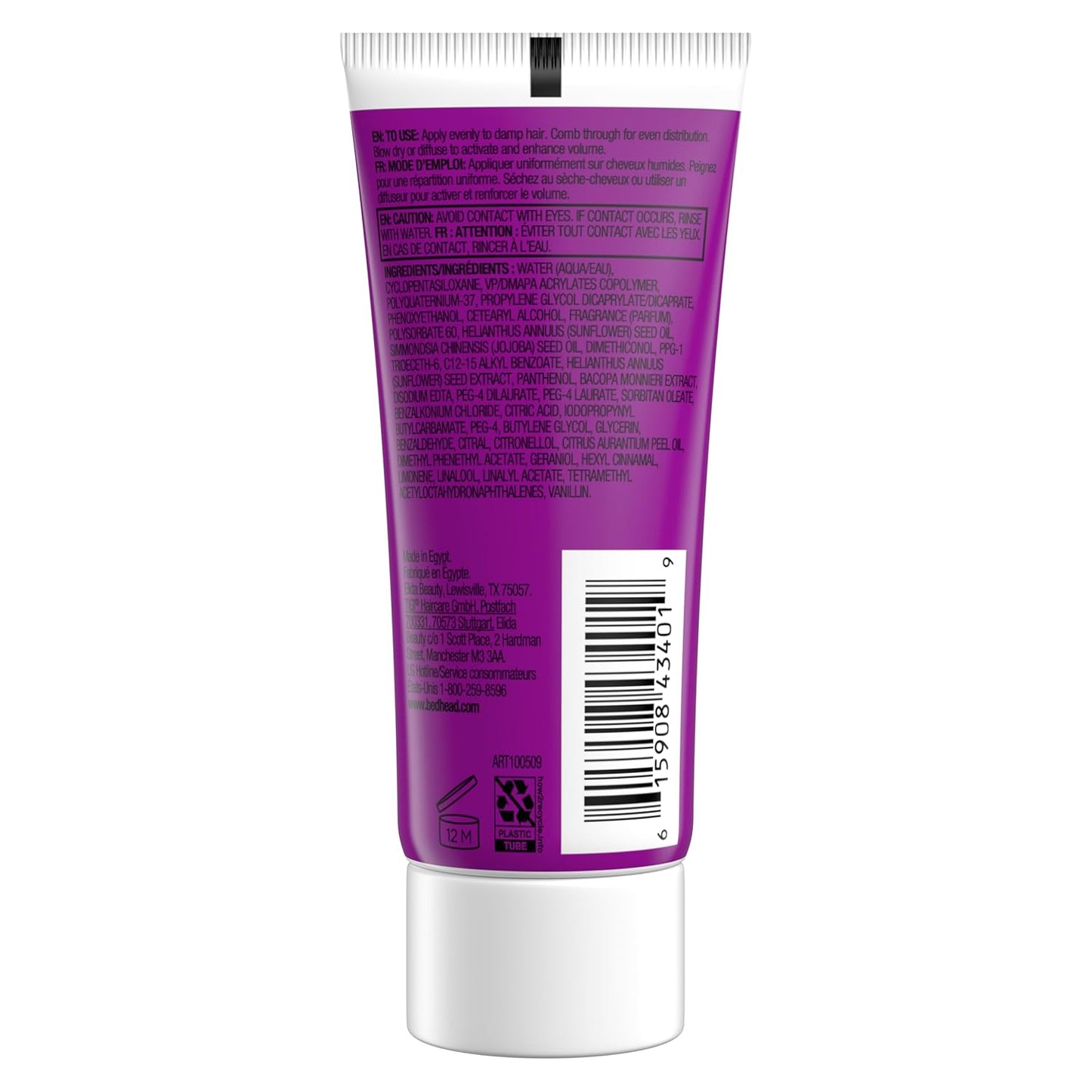 Bed Head by TIGI Thickening Cream - Travel Size Mini, 1.69 Fl Oz for Voluminous Hair