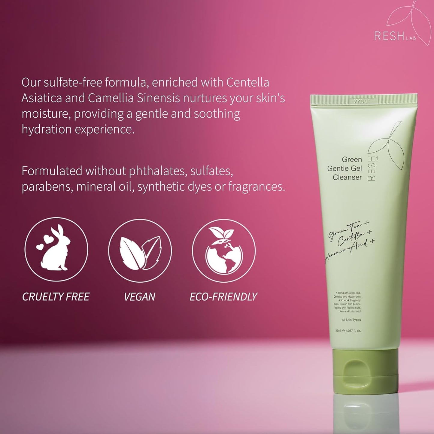 Skiennix Gentle Gel Cleanser - 120ml | Hydrating Foaming Face Wash for Sensitive Skin | Deep Pore Makeup Remover