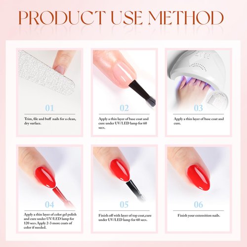 Double Rhythm 0.5Oz Gel Polish Pure Sheer Same Color Same Bottle Soak Off 15ML Gel Polish Manicure Salon Nail Art DIY at Home for Women (Pumpkin Orange-A1100)