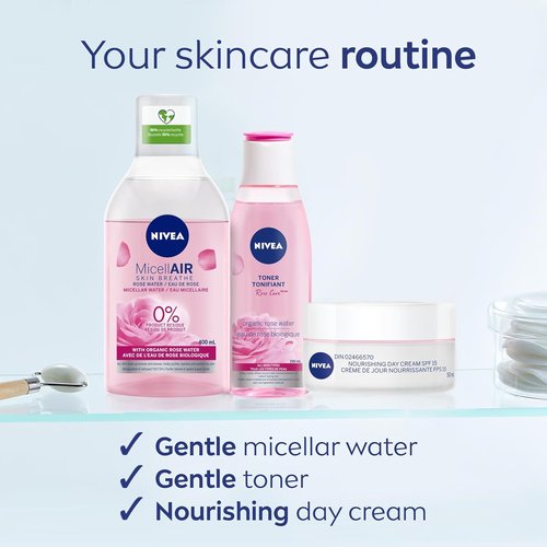 NIVEA Double Effect Eye Make-Up Remover - Gentle Formula for Effortless Makeup Removal | 6.7 Fl Oz