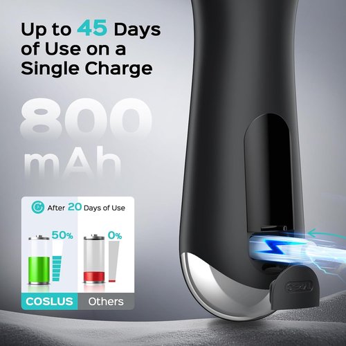 COSLUS FBS03 Facial Cleansing Brush - 2-in-1 Spin & Vibration Silicone Exfoliator | Waterproof Design for All Skin Types
