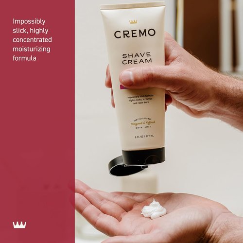 Cremo Shaving Cream - Ultra-Slick Formula for Men | Fights Nicks & Razor Burn - 6 Fl Oz (2 Pack)