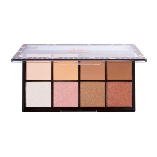 J. Cat Beauty 8 Color Contour & Highlight Palette - Pigmented, Blendable Shades for a Flawless Look