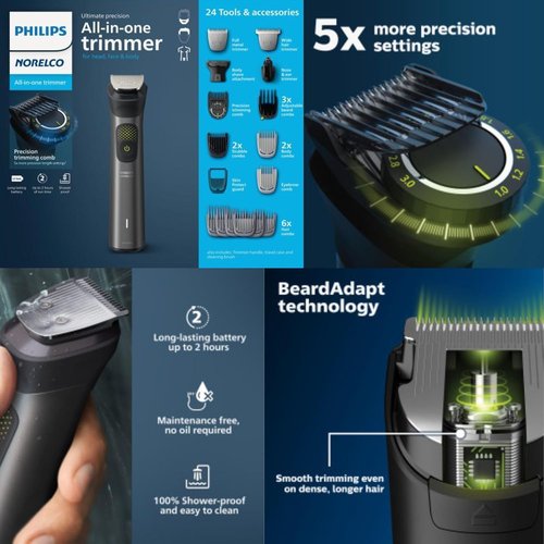 Philips Multigroom - 20-Piece All-in-One Trimmer Set with Convenient Storage Pouch
