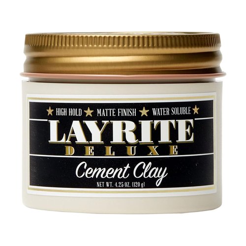 Layrite Cement Hair Clay - Strong Hold Styling Clay for All Hair Types | 4.25 Ounce