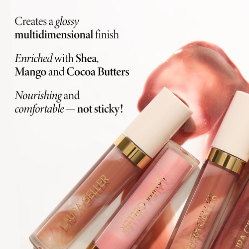 LAURA GELLER NEW YORK Italian Marble Glossy Lip Tint - Moisturizing Lip Gloss - Enriched with Shea, Mango and Cocoa Butters