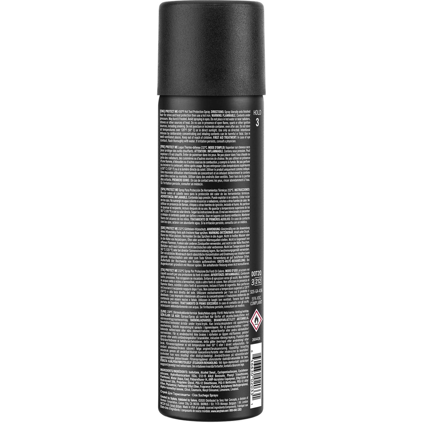 SexyHair Style Protect Me Hot Tool Protection Spray - Thermal Defense for Up to 78% Breakage Reduction | Light Hold