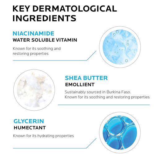 La Roche-Posay Cicaplast Hand Cream - Instant Relief Moisturizing Lotion for Dry, Cracked Hands | Non-Greasy, Fragrance-Free
