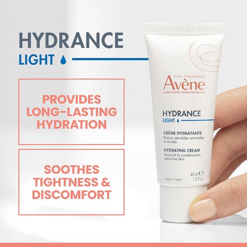 Avène Hydrance Light Hydrating Emulsion - Non-Comedogenic Daily Face Moisturizer, 1.3 Oz