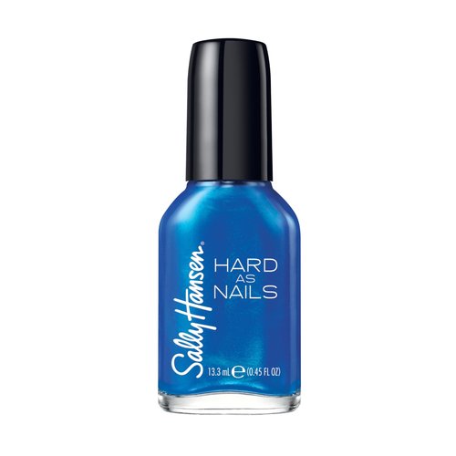 Sally Hansen Hard as Nails, Sturdy Sapphire, Long Lasting, Chip Resistant, Semi Opaque, Shiny Blue Nail Polish