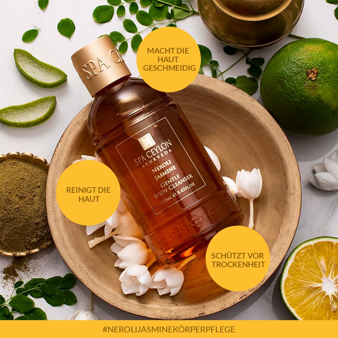 SPA CEYLON Neroli Jasmine Hand Wash - Hydrating Luxury Formula for Soft, Smooth Skin | Floral Scent