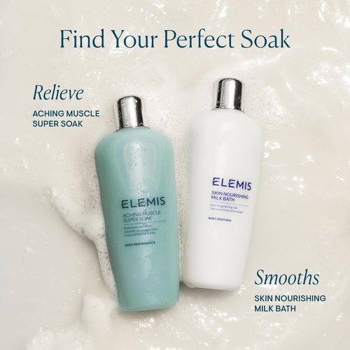 ELEMIS Aching Muscle Super Soak - Natural Bath Milk Soak for Muscle Relief | 400ml