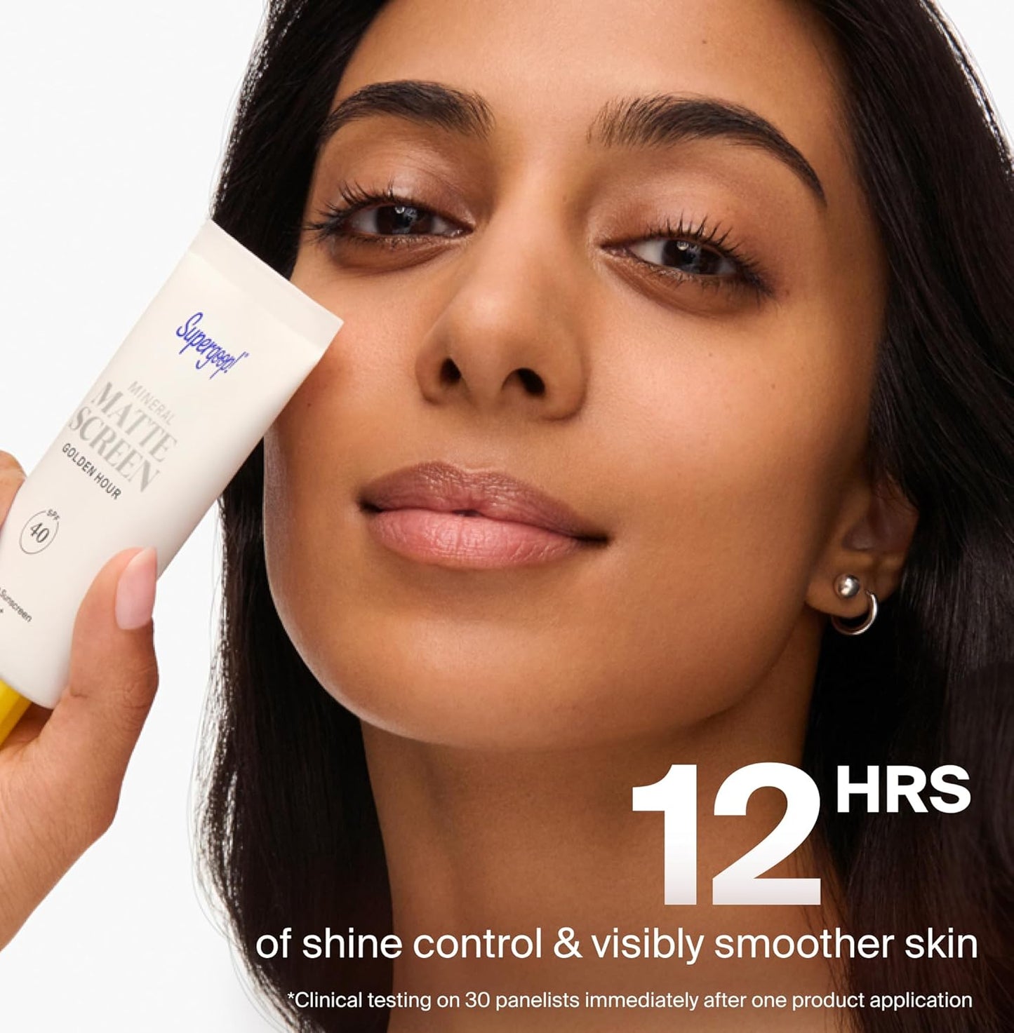 Supergoop! Mineral Mattescreen SPF 40 - Oil-Free Broad Spectrum Sunscreen - Minimizes Pores & Controls Shine - 45 mL - Golden Hour