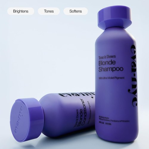 Eva NYC Purple Shampoo - Gentle Anti-Brass Formula for Blonde, Gray & Lightened Hair - Adds Shine & Softens - 10 fl oz
