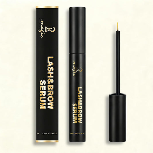 Skiennix Eyelash Growth Serum - Naturally Boosted Formula for Longer, Fuller Lashes & Brows - Black