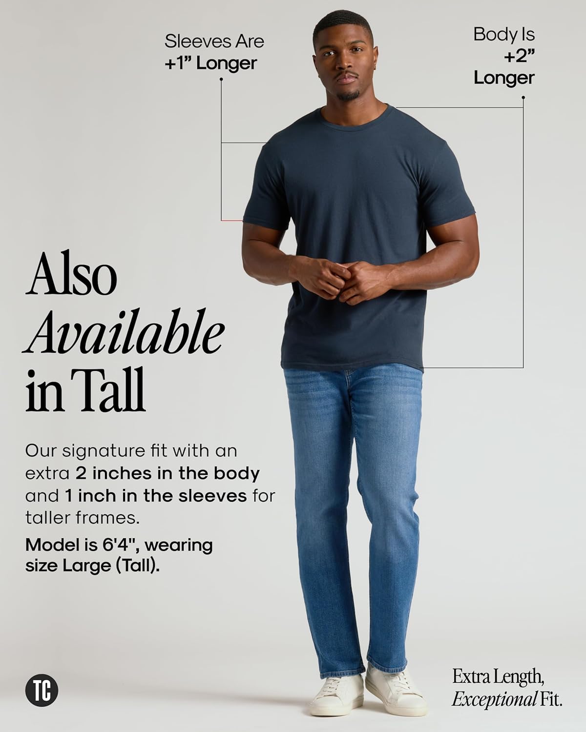 True Classic Men's T-Shirts - Short Sleeve Crew Neck Cotton Blend Tees for Ultimate Comfort