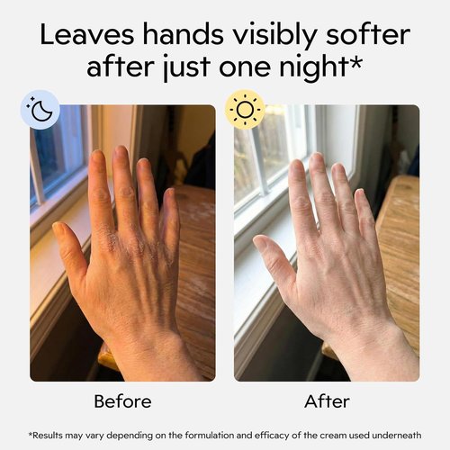 Clearbody Organics 100% Organic Cotton Gloves - Moisturizing Overnight for Dry Hands | Eczema Relief (5 Pairs, Size L)