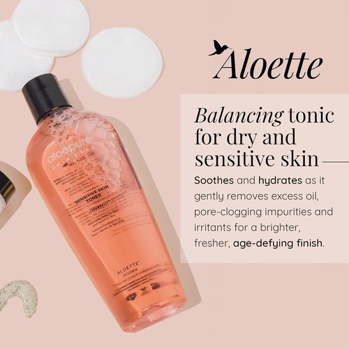 Aloette Sensitive Skin Toner - Gentle Hydrating Facial Toner for Dry & Sensitive Skin | Soothes & Cleanses