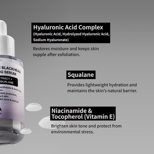 NIDA Black Rice Exfoliating Serum - Daily Soft Scrub for All Skin Types | 1.69 fl. oz. (50ml)