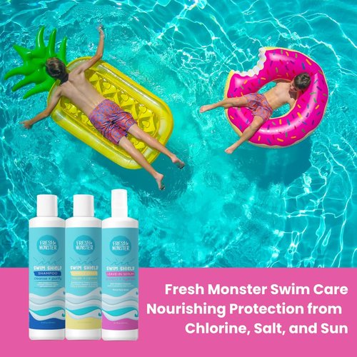 Fresh Monster Leave-In Conditioner Spray for Kids - Lightweight Hair Serum for Chlorine & Salt Water Protection | 8.5 oz