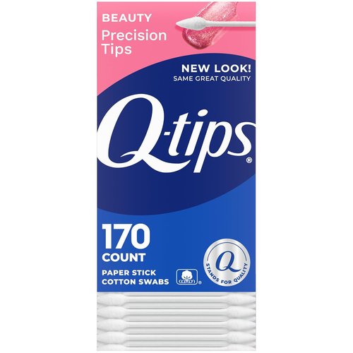 Q-Tips Cotton Swabs - Precision Tip for Accurate Application | 170 Count Pack