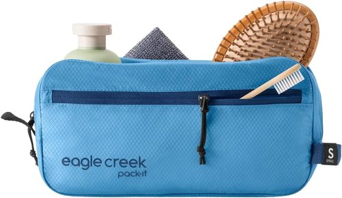 Eagle Creek Pack-It Isolate Quick Trip - Compact Water-Resistant Travel Toiletry Bag - Small - Blue Dawn