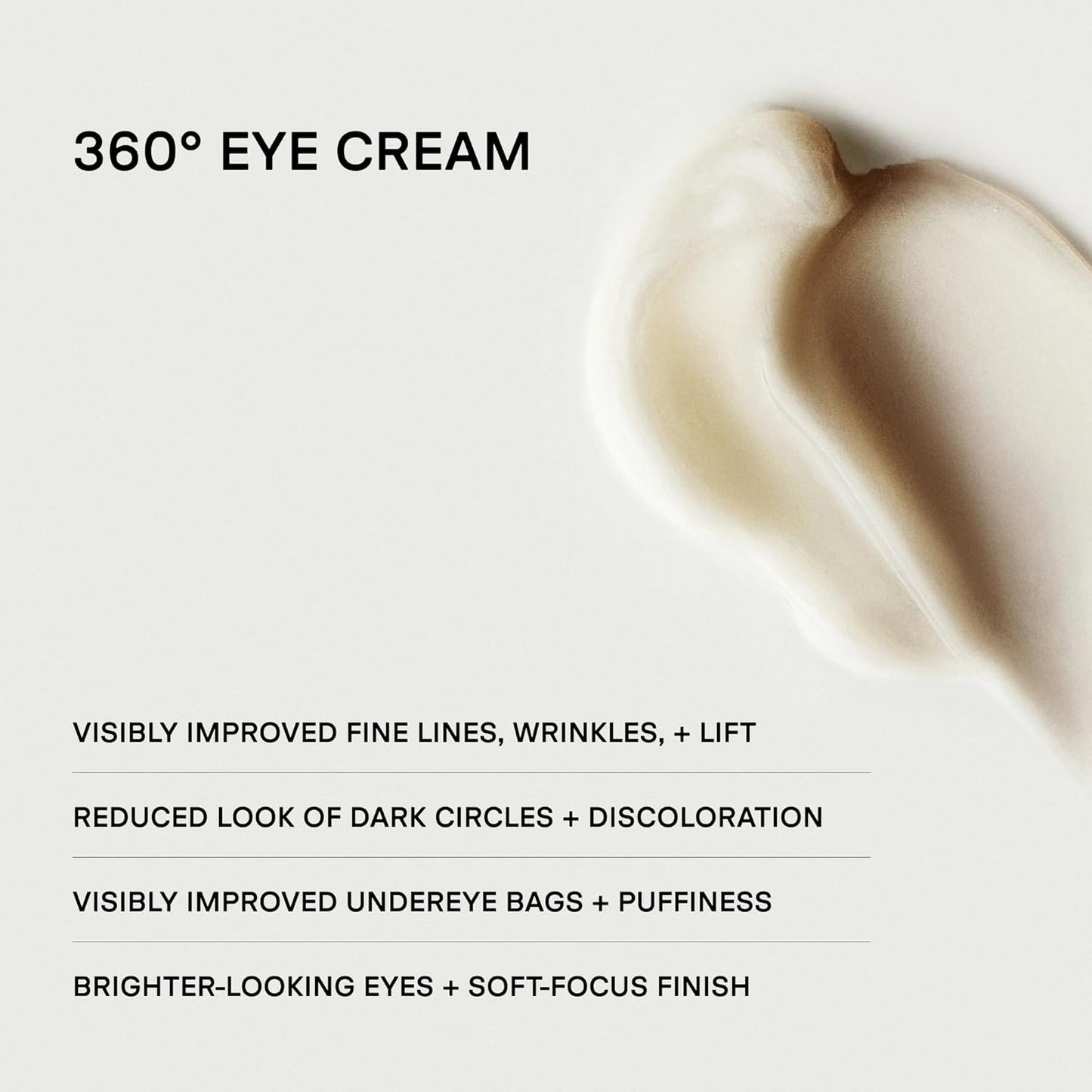 U Beauty The RETURN Eye Concentrate - Anti-Aging Eye Cream with Peptides & Antioxidants | 0.5 fl oz