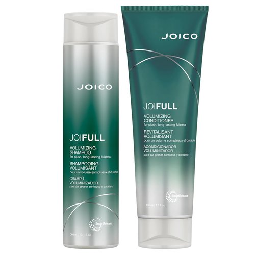 Joico JoiFULL Volumizing Set - Instant Body & Long-Lasting Fullness for Fine, Thin Hair | Boost Shine with Lotus Flower & Bamboo Extract