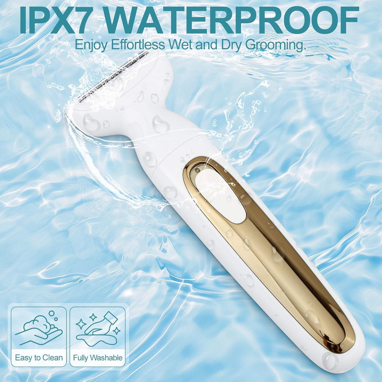 Skiennix Electric Body Hair Trimmer - 4-in-1 Waterproof Grooming Kit for Men & Women, Rechargeable