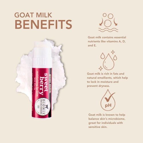 Dionis Goat Milk Lip Balm Sweet Berry 0.28oz (Pack of 6)