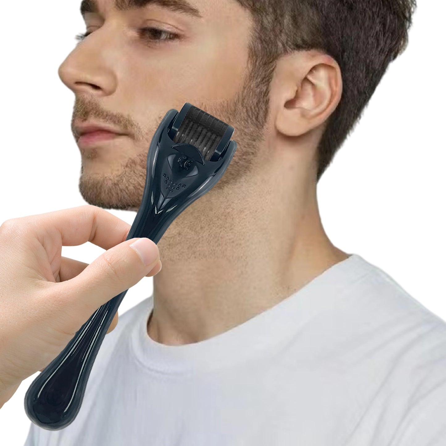 Rwotlls Derma Roller Microneedling Roller for Face - 0.25mm (Black+White)