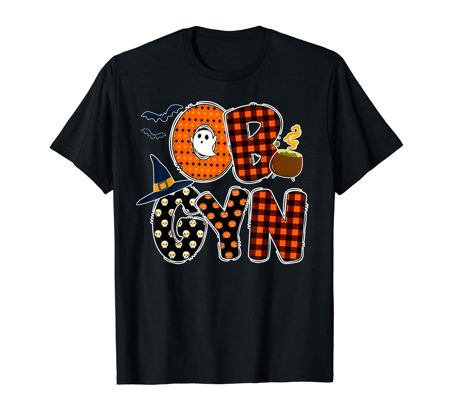 OBGYN Nurse Labor And Delivery OB Nurse Ghost Halloween T-Shirt