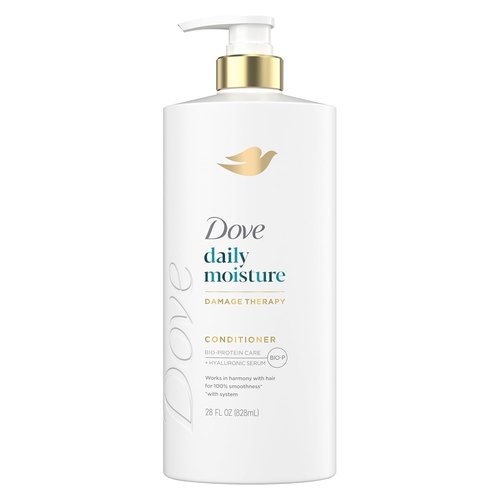 Dove Daily Moisture Conditioner - Hydrating Formula with Bio-Protein & Hyaluronic Serum | 28 Fl Oz