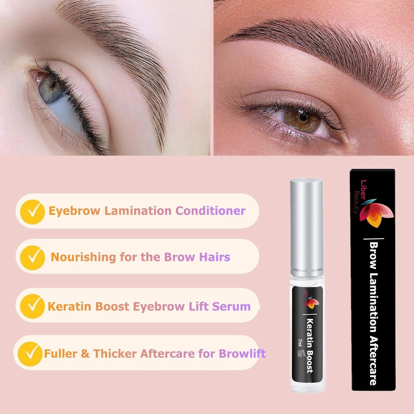 Skiennix Lash Lift Care - Brow Lamination Aftercare & Eyelash Perm Nutrition | 7ml Keratin Treatment
