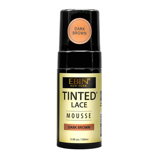 EBIN New York Tinted Lace Mousse - Dark Brown | 3.38oz (100ml) for Flawless Hairline Finish