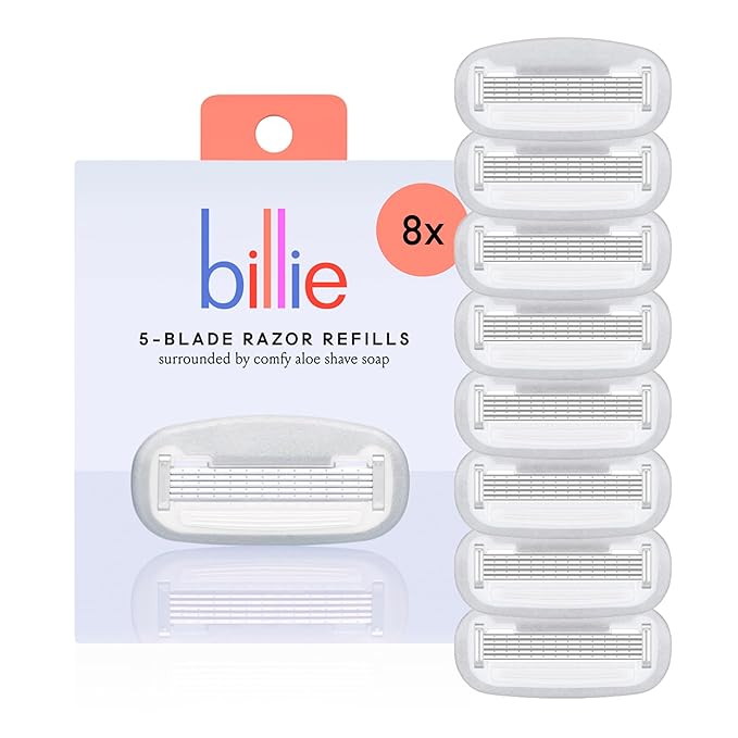 Billie Women’s Razor Refill Blades 5-Blade Cartridges - 8 count